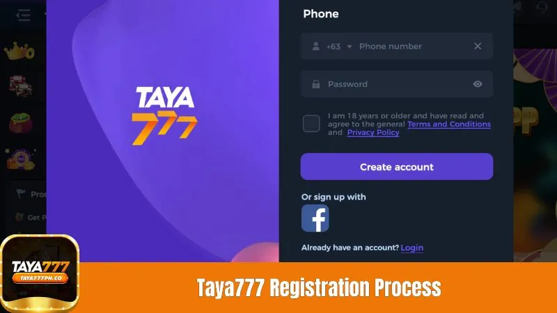Taya777 Registration Process