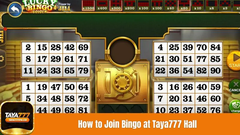 How to Join Bingo at Taya777 Hall